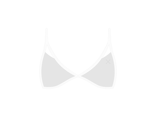 White Strappy Mesh Bralette