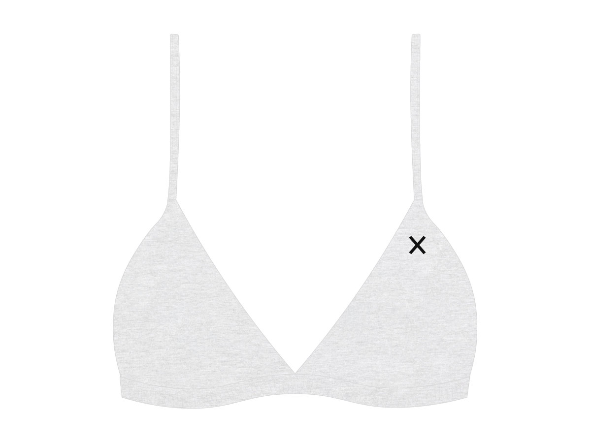 Feather Grey Bralette Top