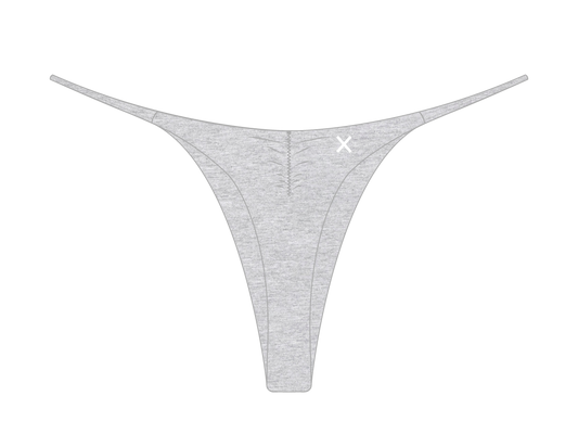 Coal Grey Scrunch Thong