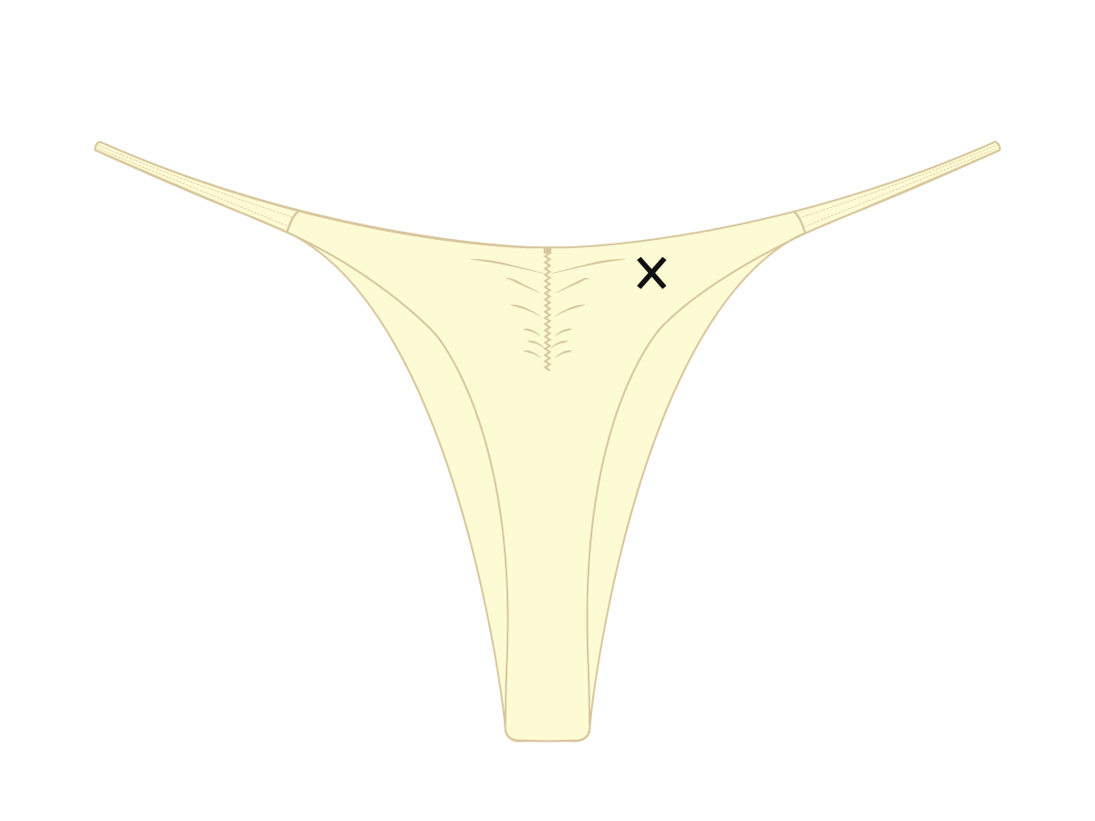 Vanilla Scrunch Thong