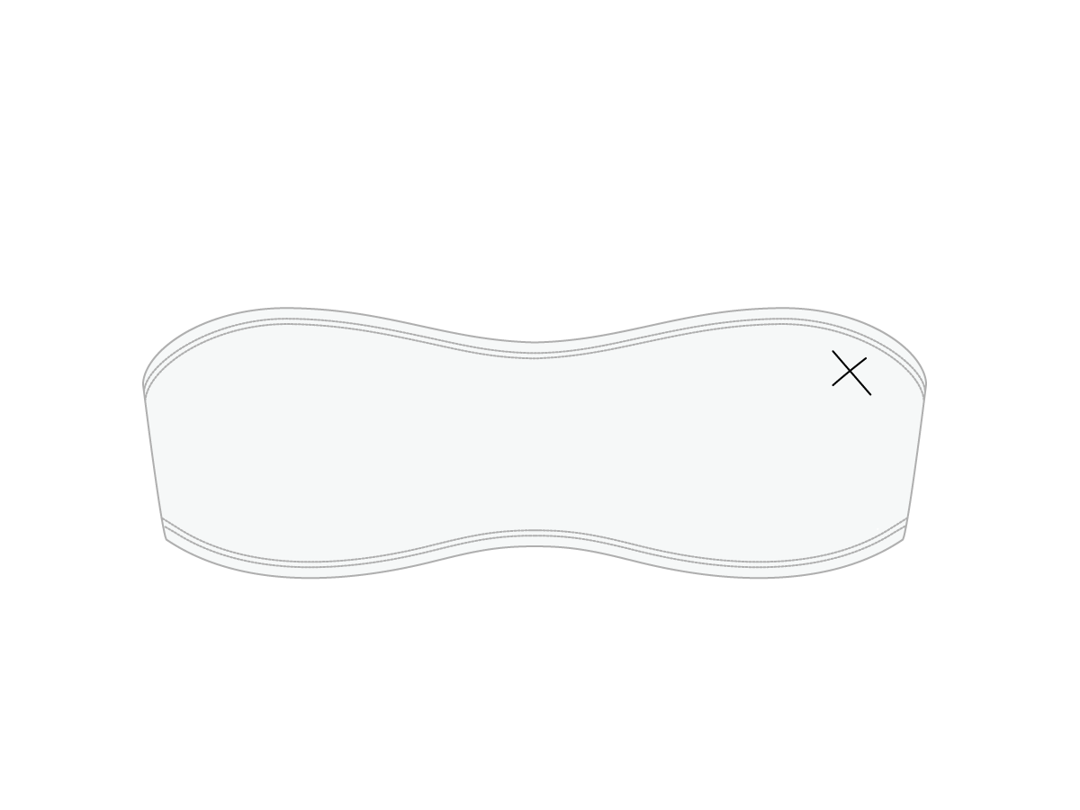 Venice White Strapless Top