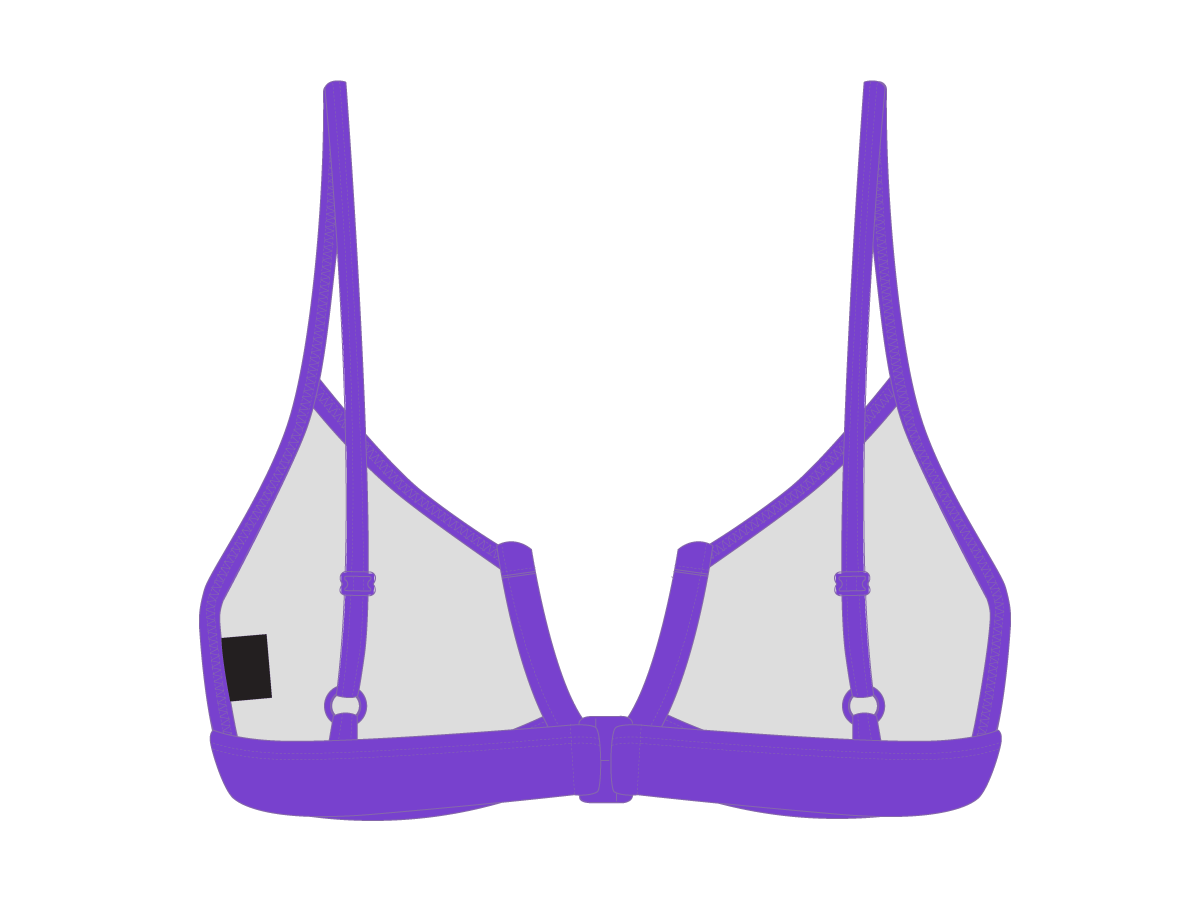 Violet Purple V-Cut Top
