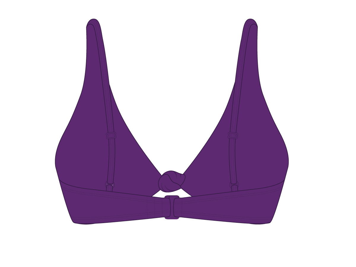 Violet Twist Top