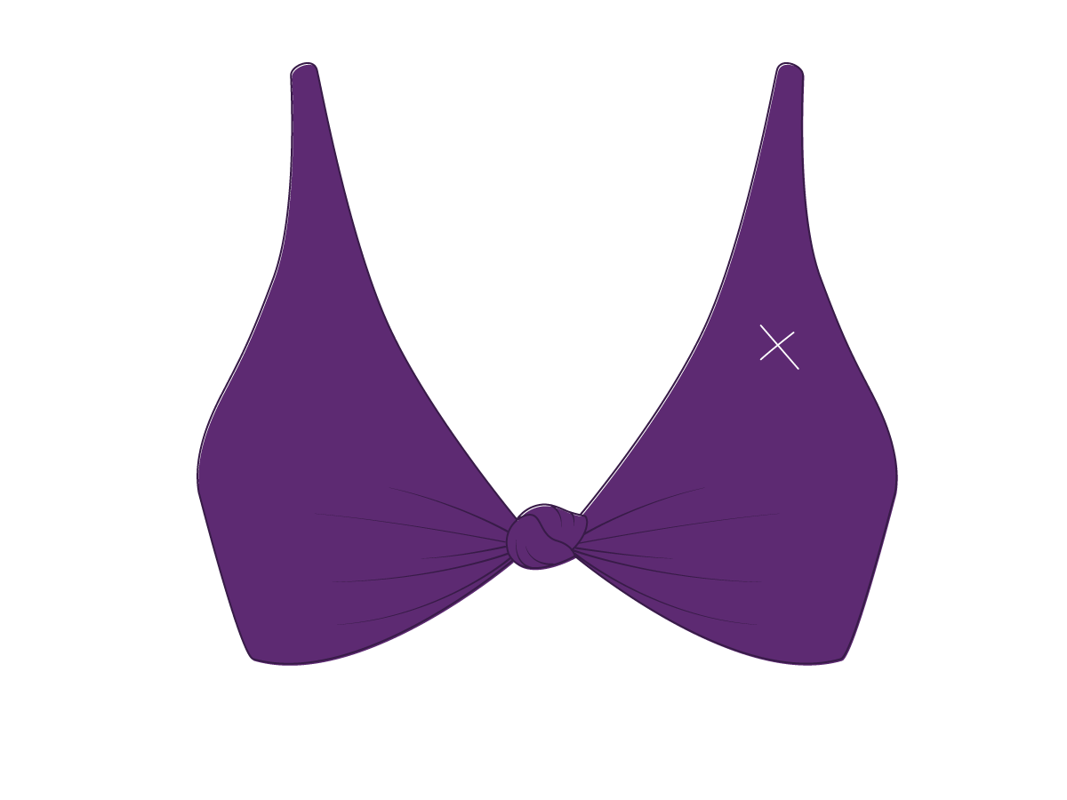 Violet Twist Top
