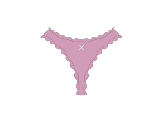 Blush Pink Wave Bottoms