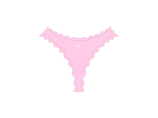 Dusty Pink Wave Bottoms