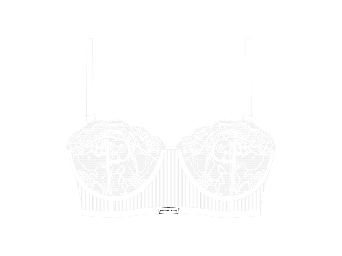 Venice White Lace Ribbed Top