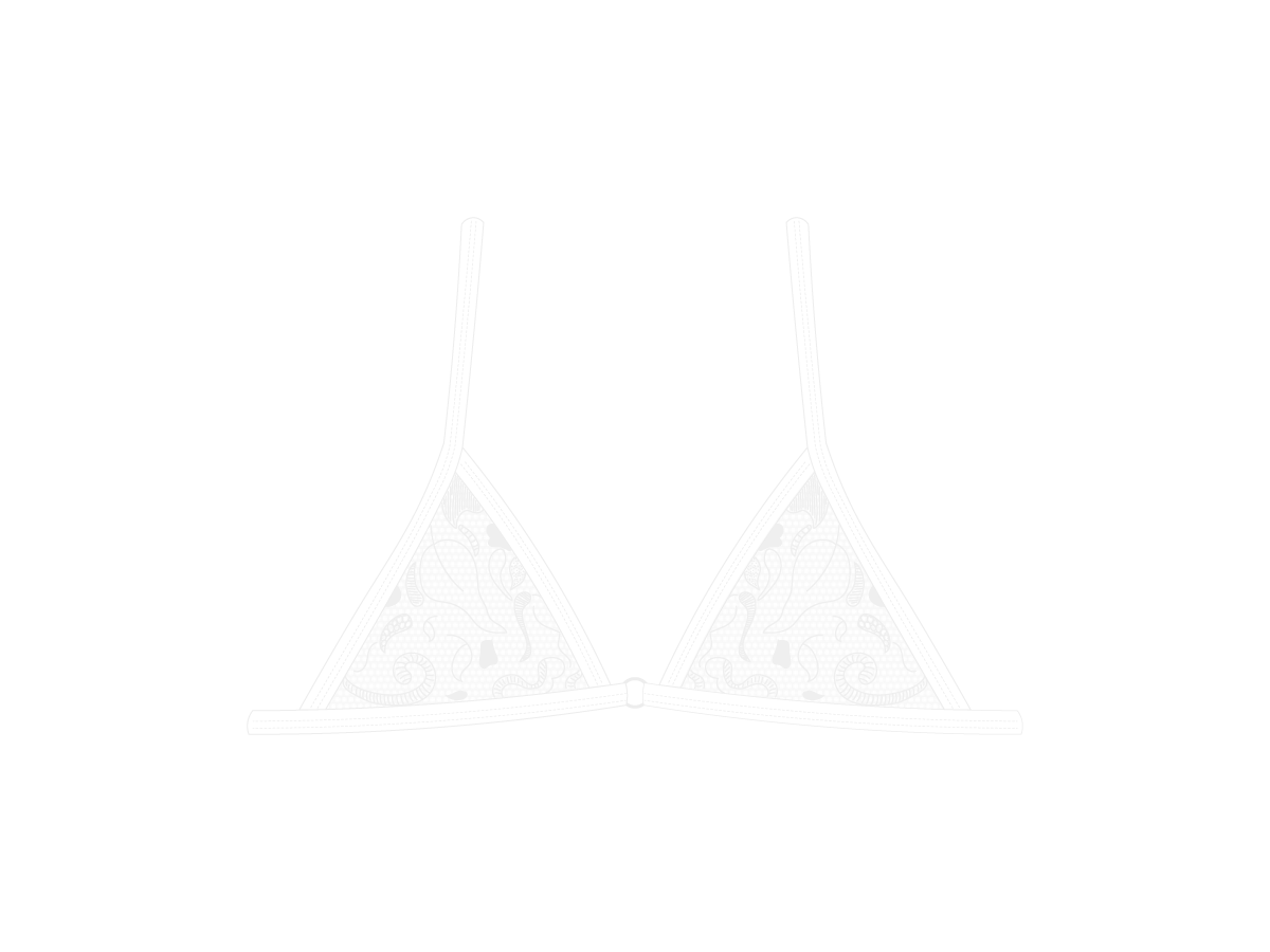 Venice White Minimal Lace Bralette