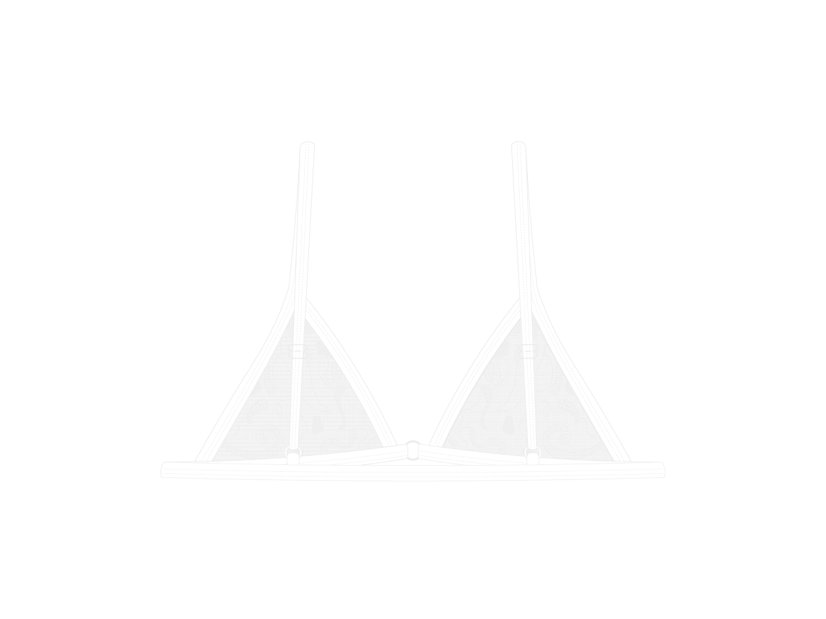 Venice White Minimal Lace Bralette