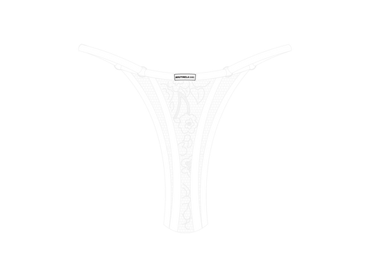 Venice White Minimal Thong bottoms