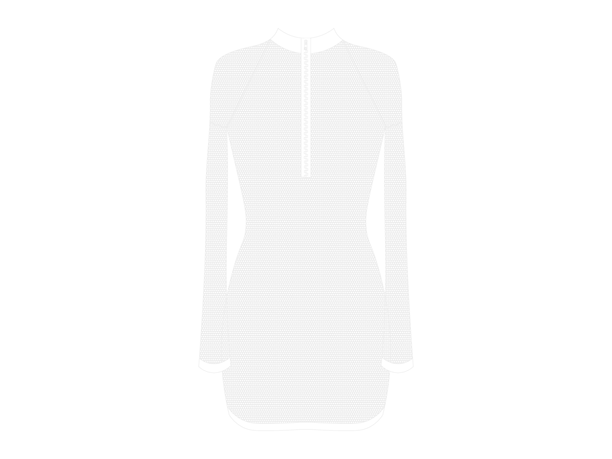 Venice Mesh Zipper Logo Cover-up Dress