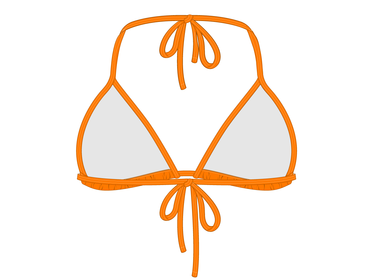 Wild Orange Bikini Top II