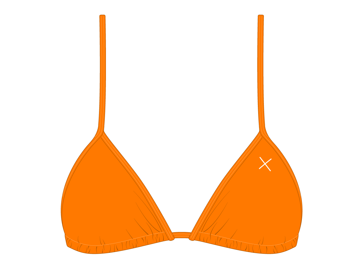 Wild Orange Bikini Top II