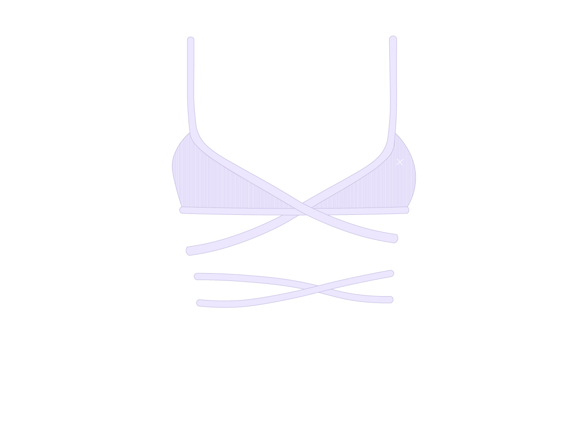 Lavender Wrap Bralette Top