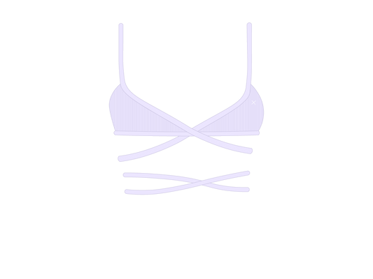 Lavender Wrap Bralette Top
