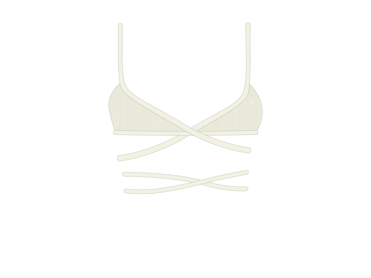 OFF-White Wrap Bralette Top