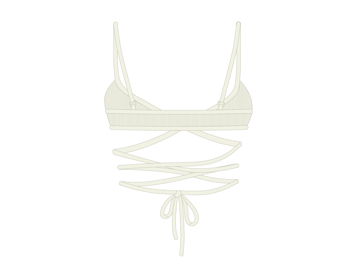 OFF-White Wrap Bralette Top