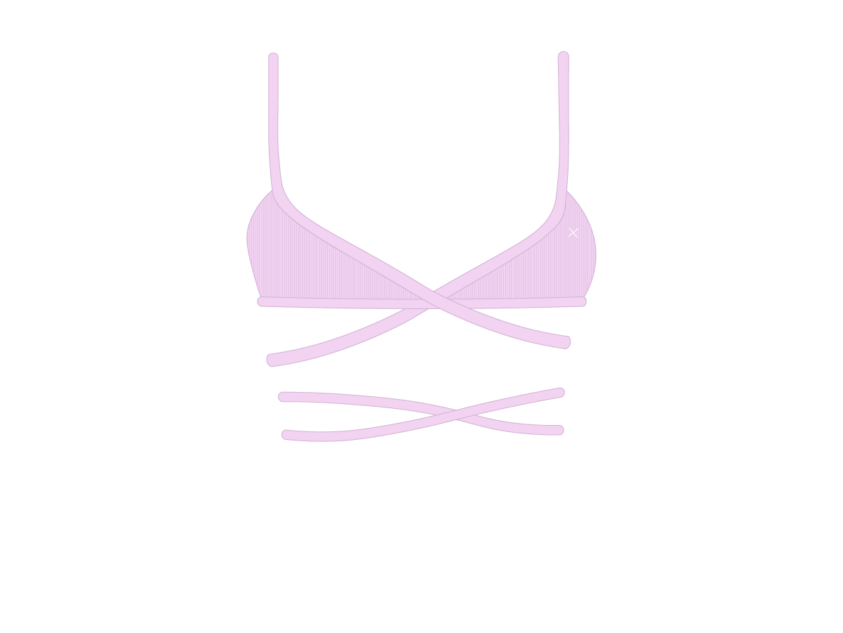 Pink Wrap Bralette Top