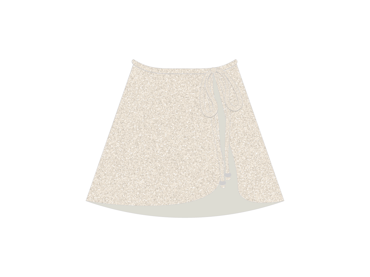 Crystal Shimmer Wrap Skirt