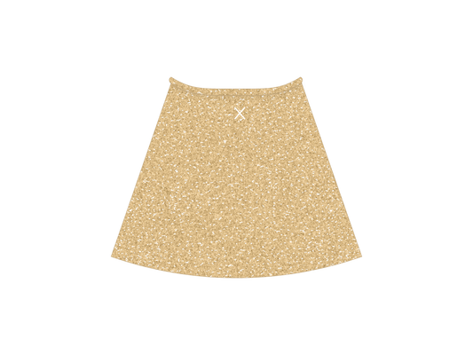 Gold-dust Shimmer Wrap Skirt