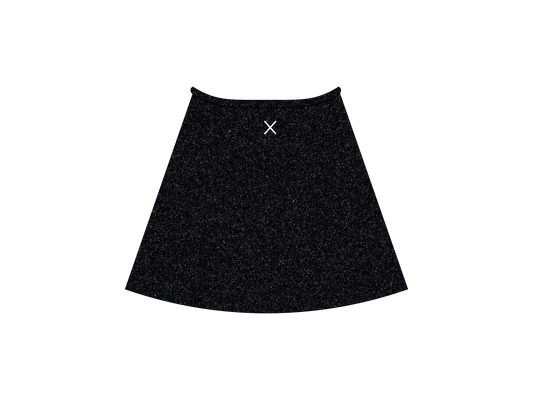 Onyx Shimmer Wrap Skirt