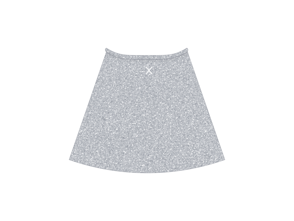 Stormy Shimmer Wrap Skirt