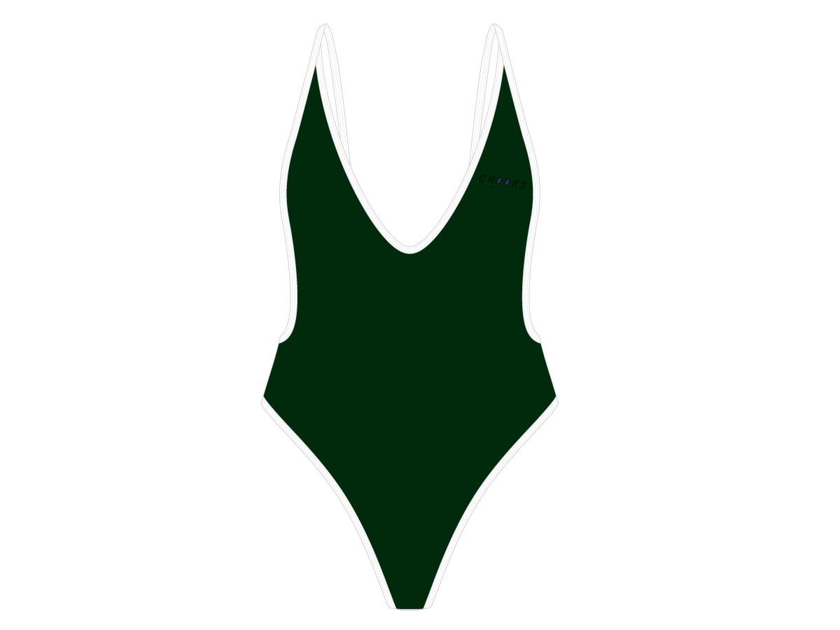 Anchor Green Retro One-Piece