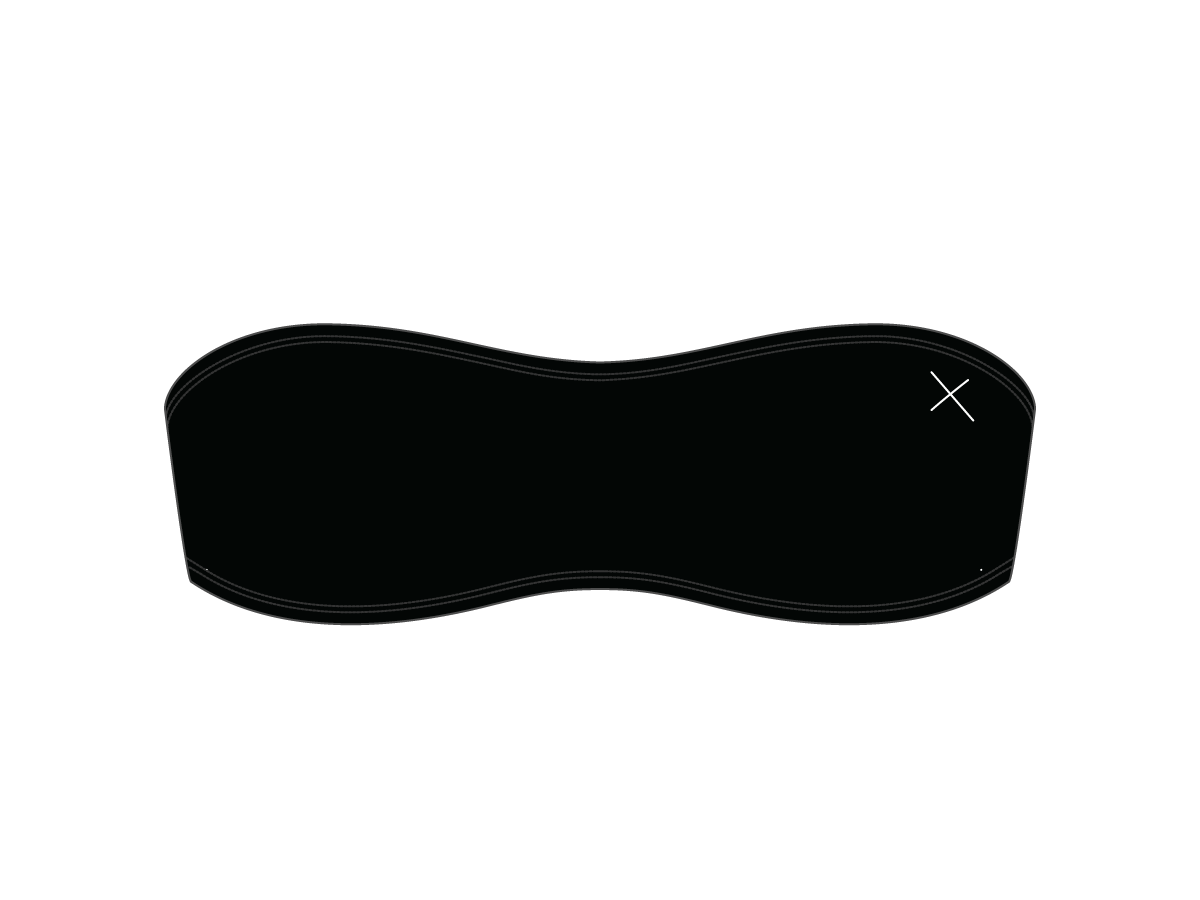 Manhattan Black Strapless Top