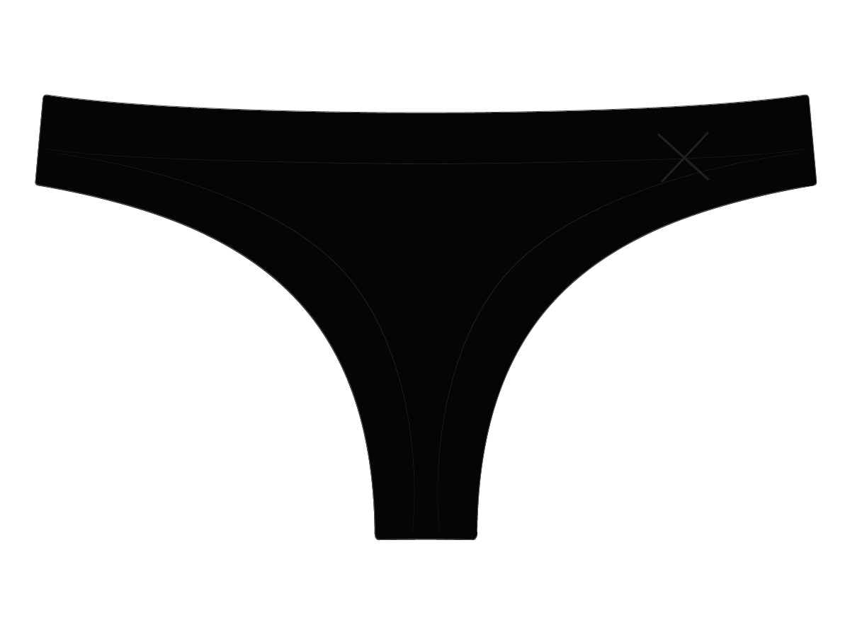 Manhattan Black Seamless Panties