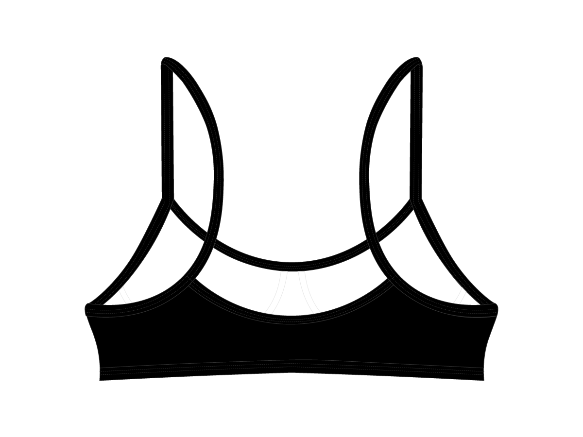 Manhattan Black Stitch Top