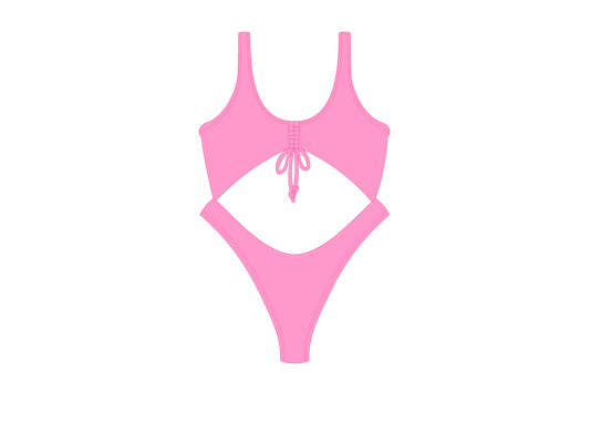 Celeste Front Tie One Piece