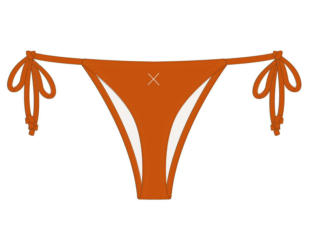 Burnt Orange Beachy Bottom