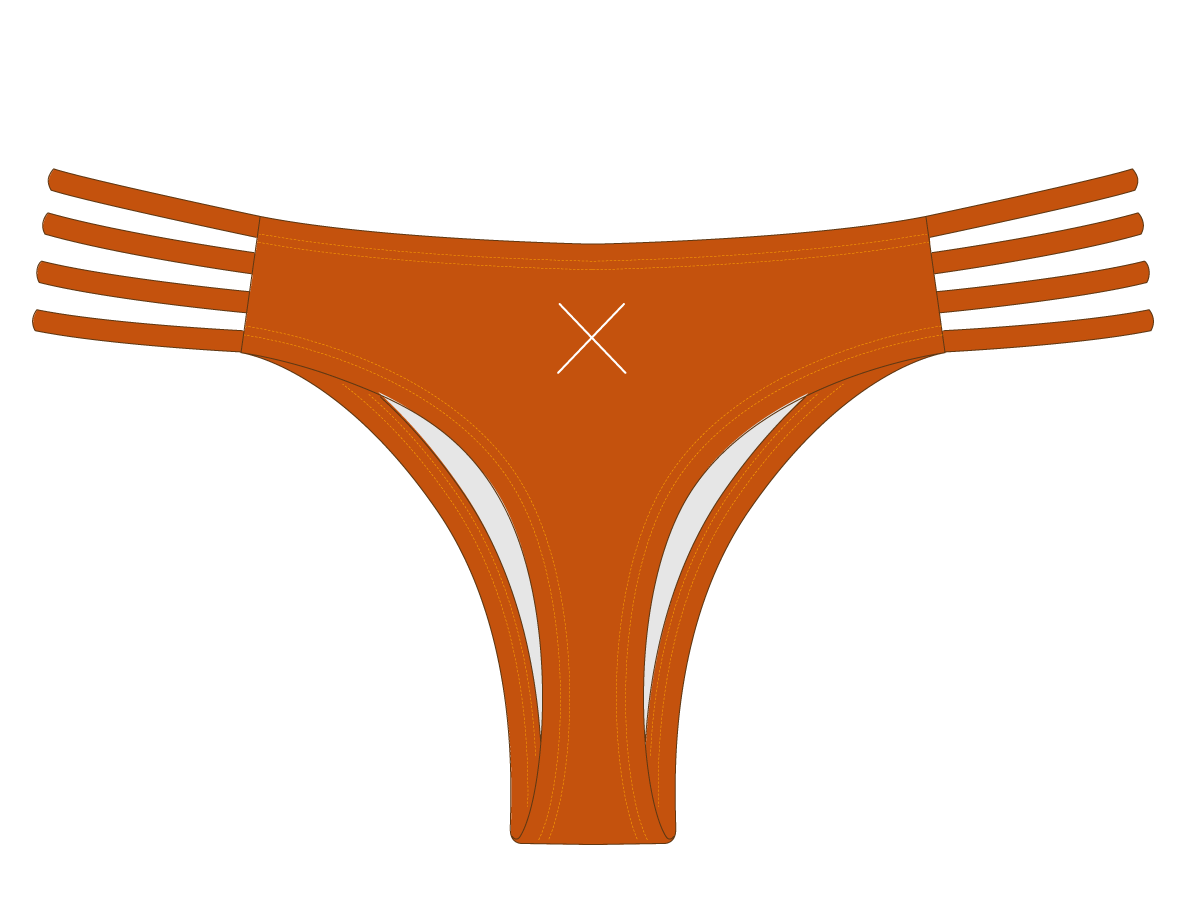 Burnt Orange Classic Strap Bottoms