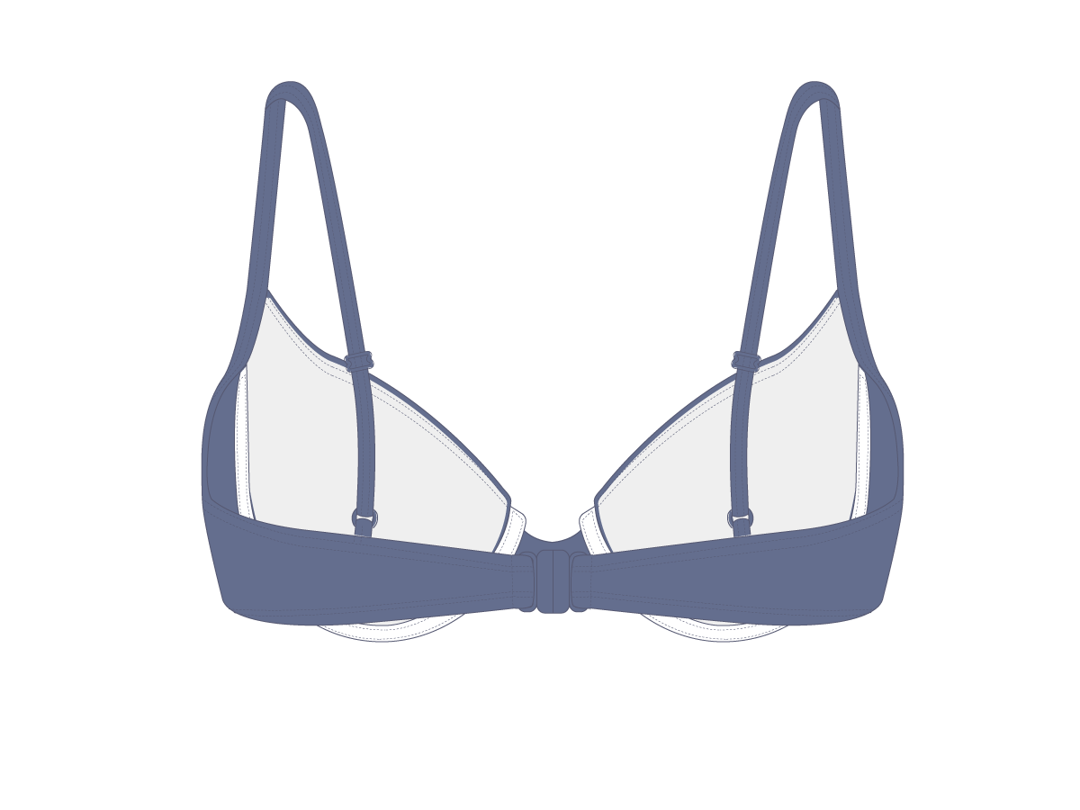 Pale Blue Bustier Top