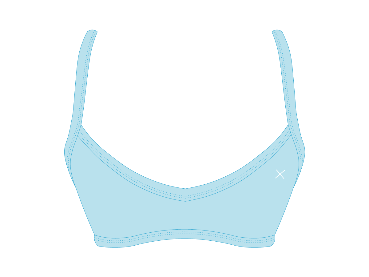 Cloudy Blue Sporty Top