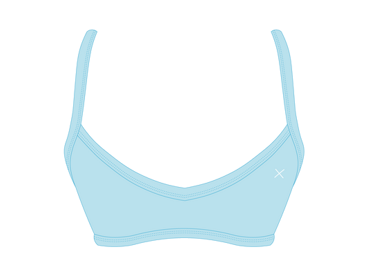 Cloudy Blue Sporty Top