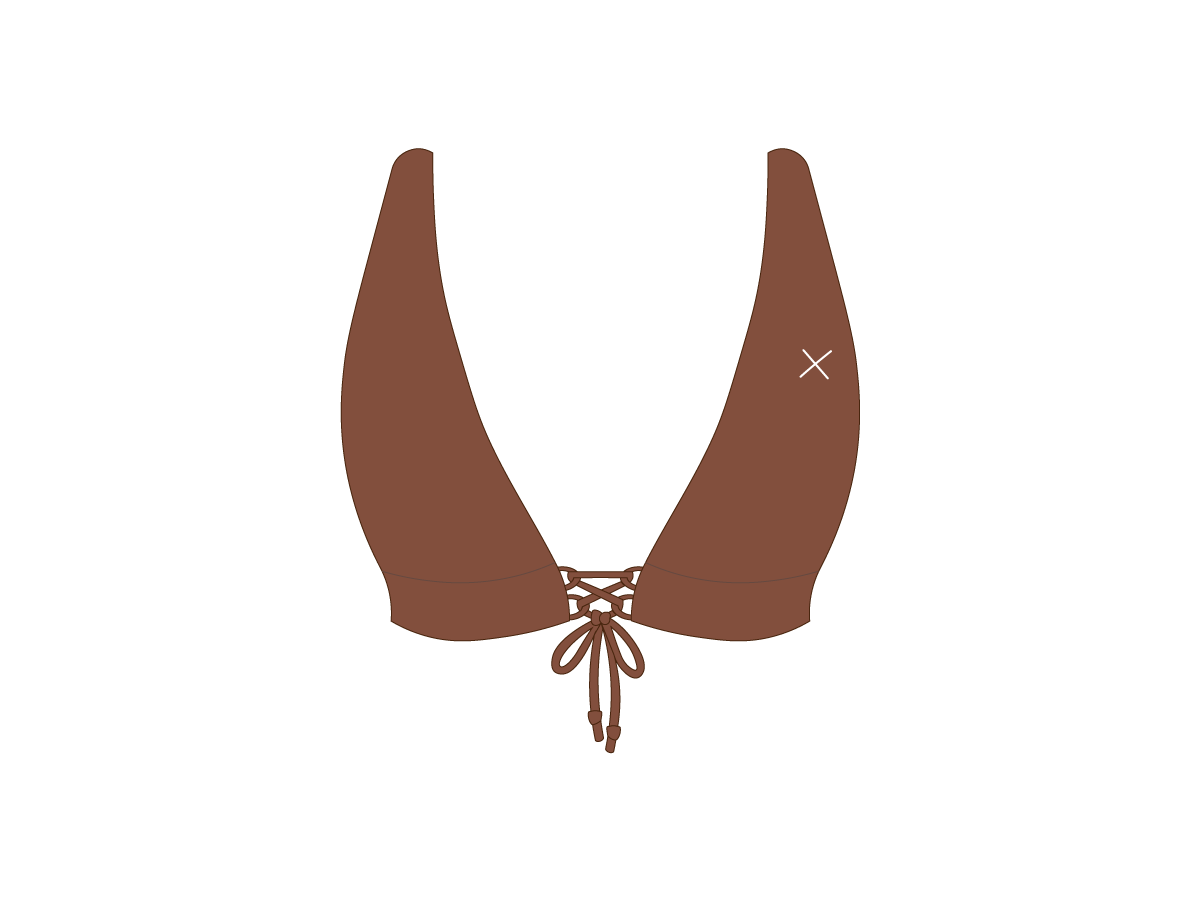 Cocoa Brown Western Top