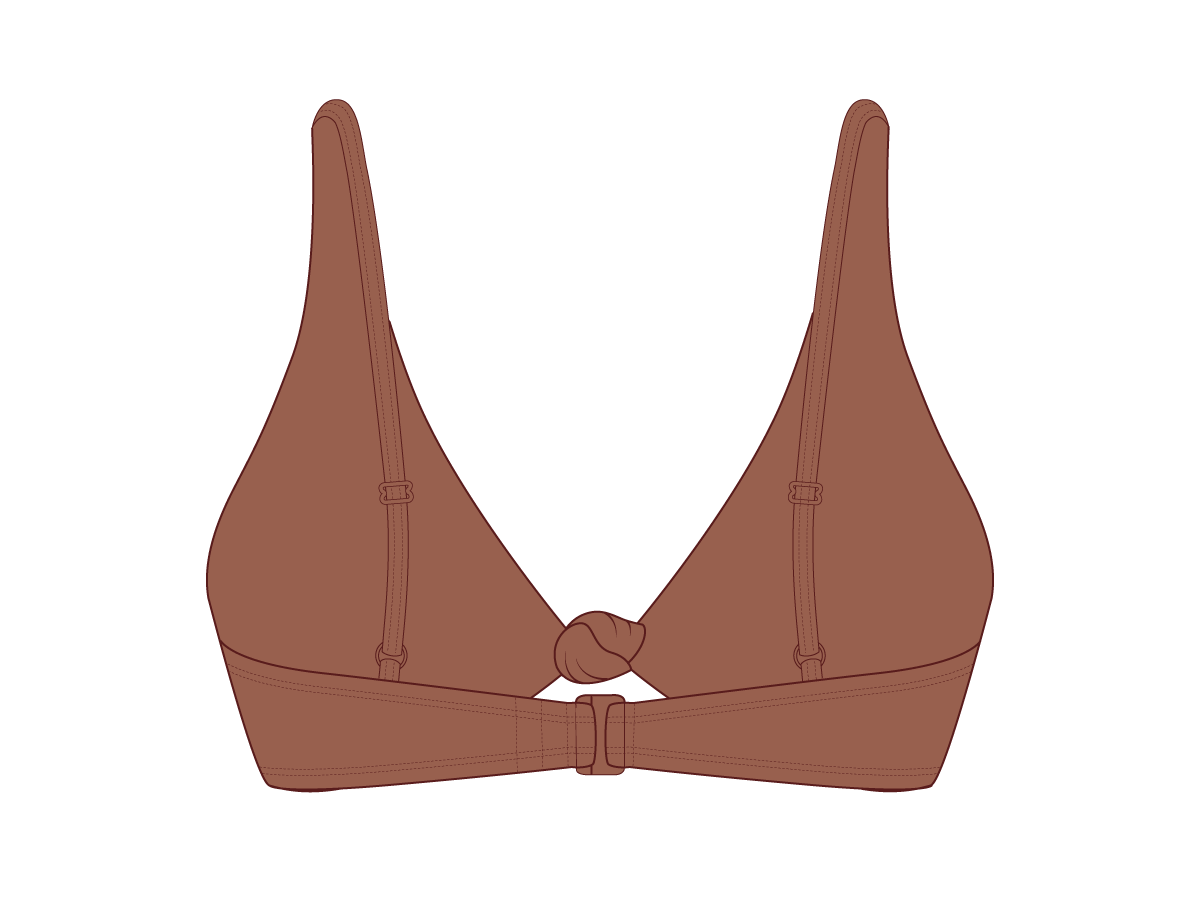 Cocoa Brown Twist Top