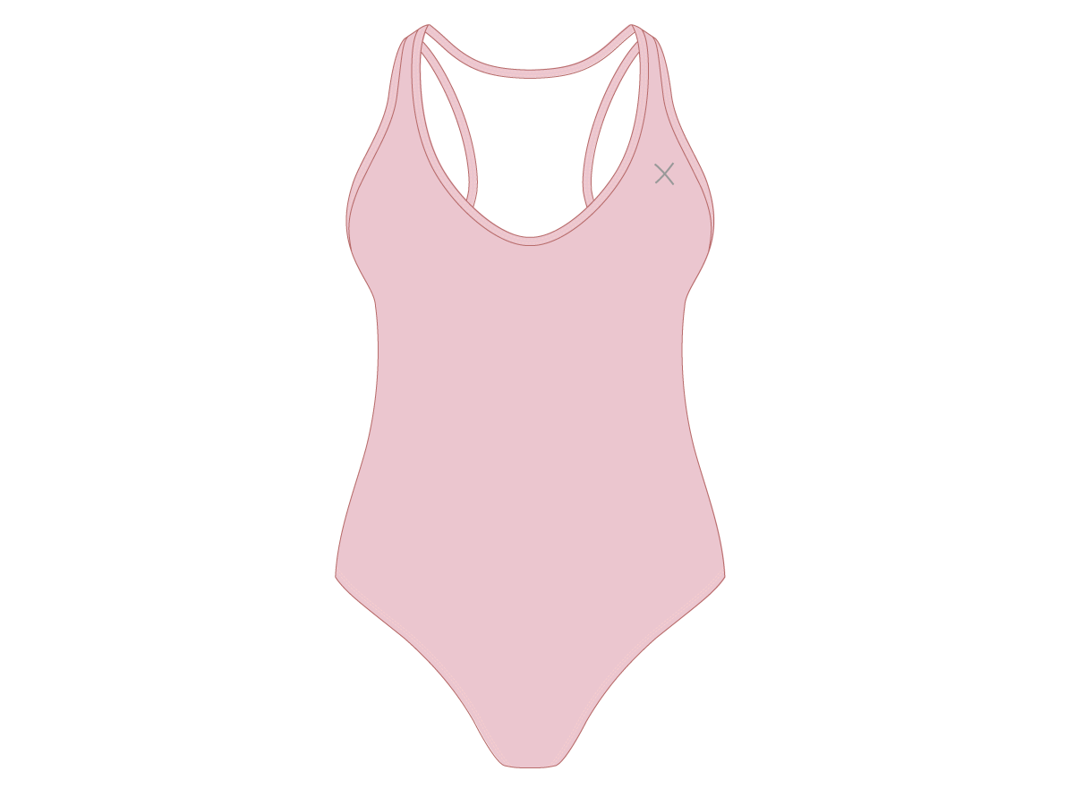 Dirty Pink Cayman One-Piece