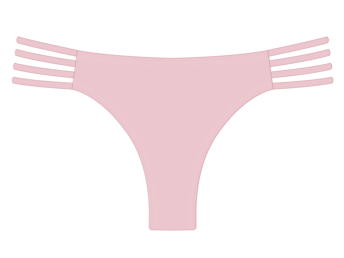 Dirty Pink Classic Strap Bottoms