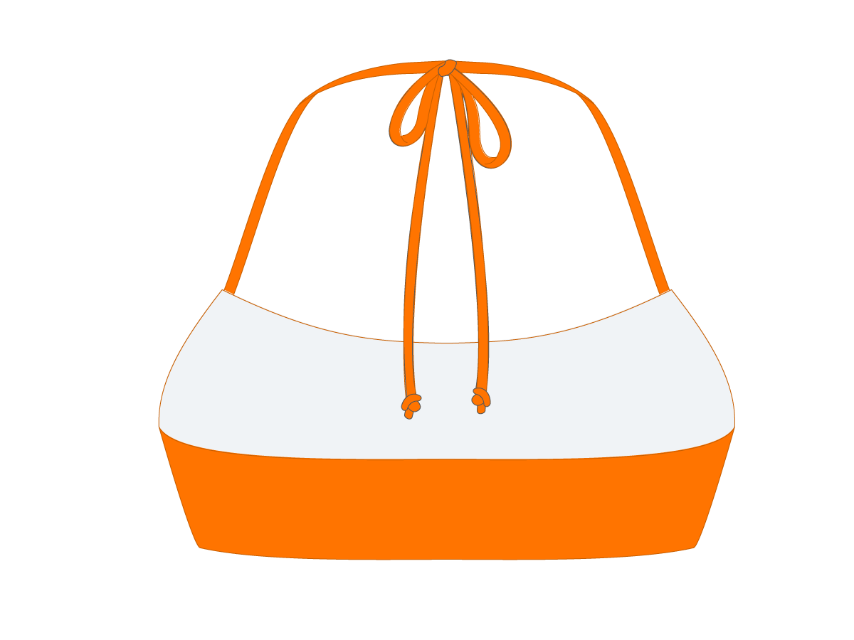 Wild Orange Halter Top