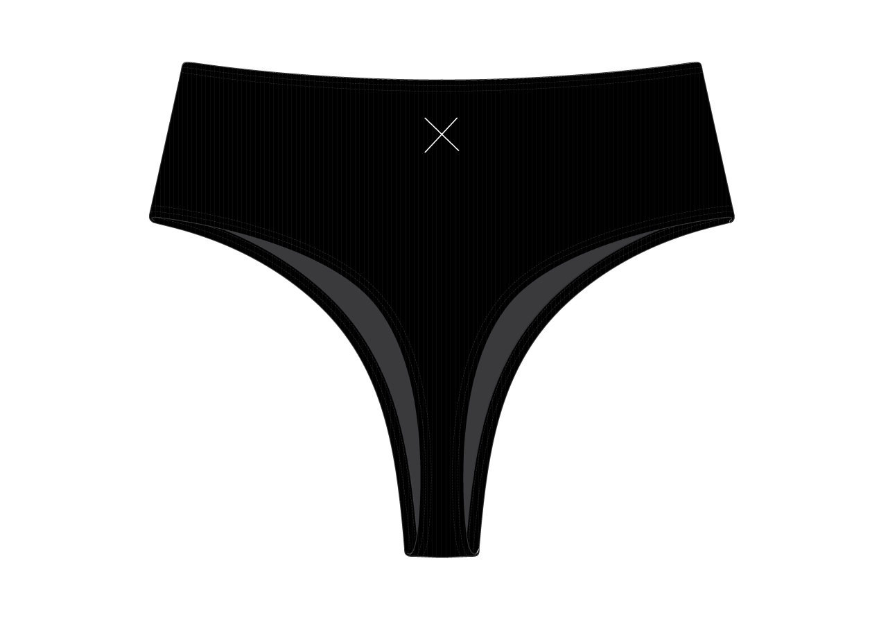 Manhattan Ribbed High-Waist Bottoms