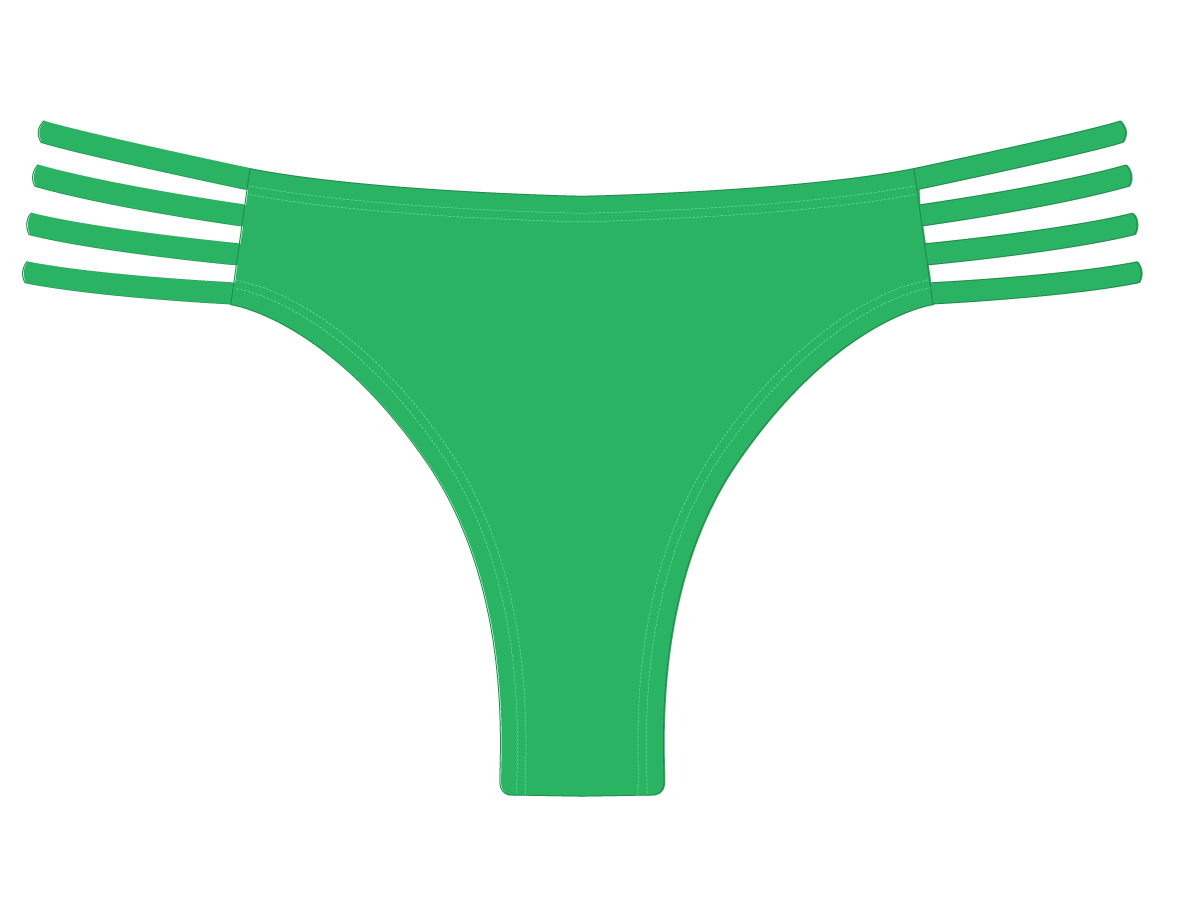 Leaf Green Classic Strap Bottoms