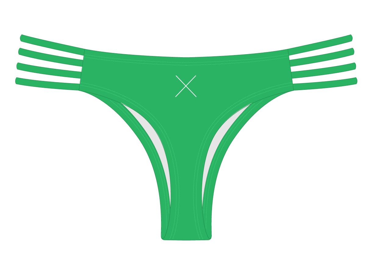 Leaf Green Classic Strap Bottoms