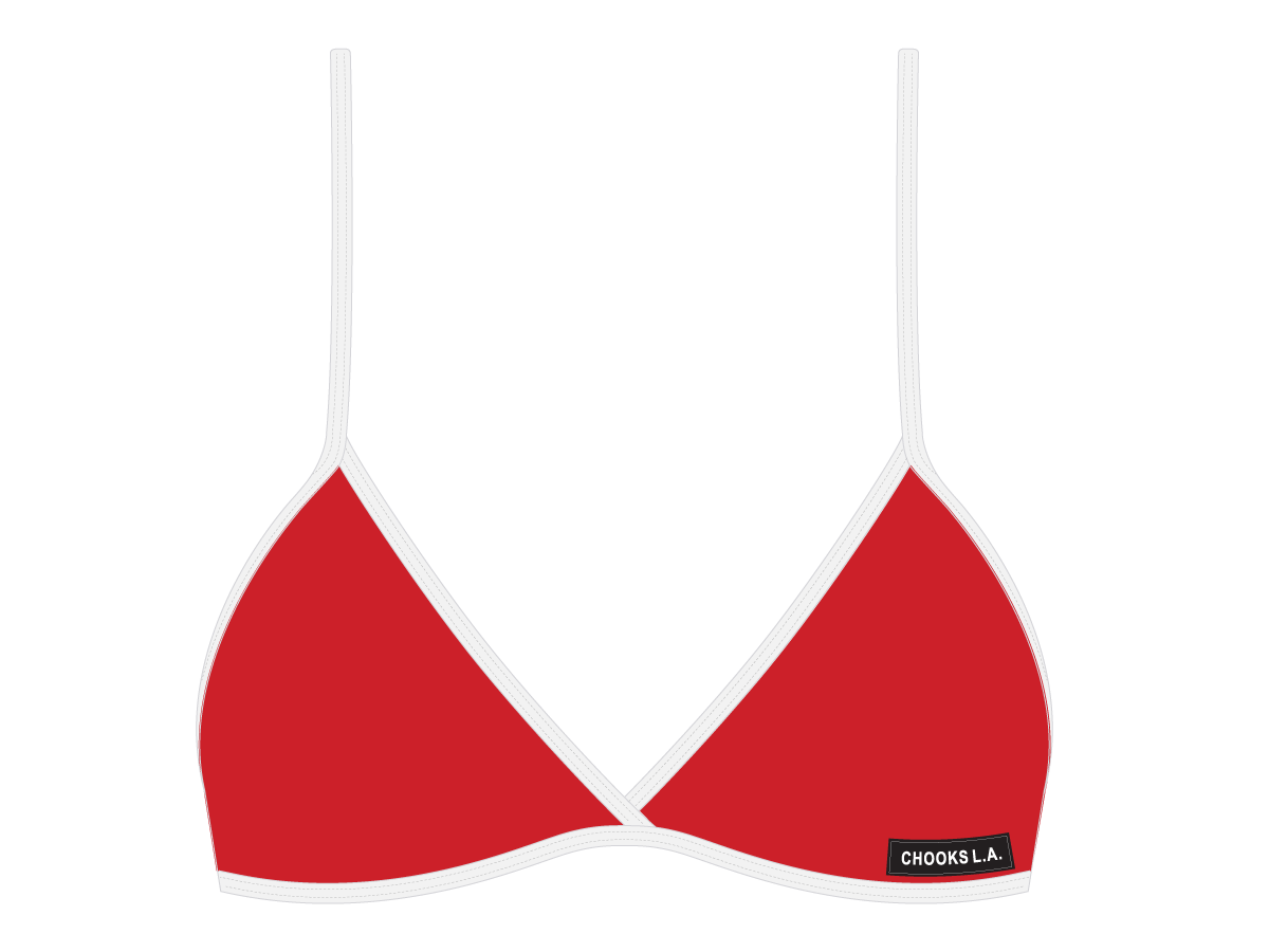 Bay Red Fitted Top