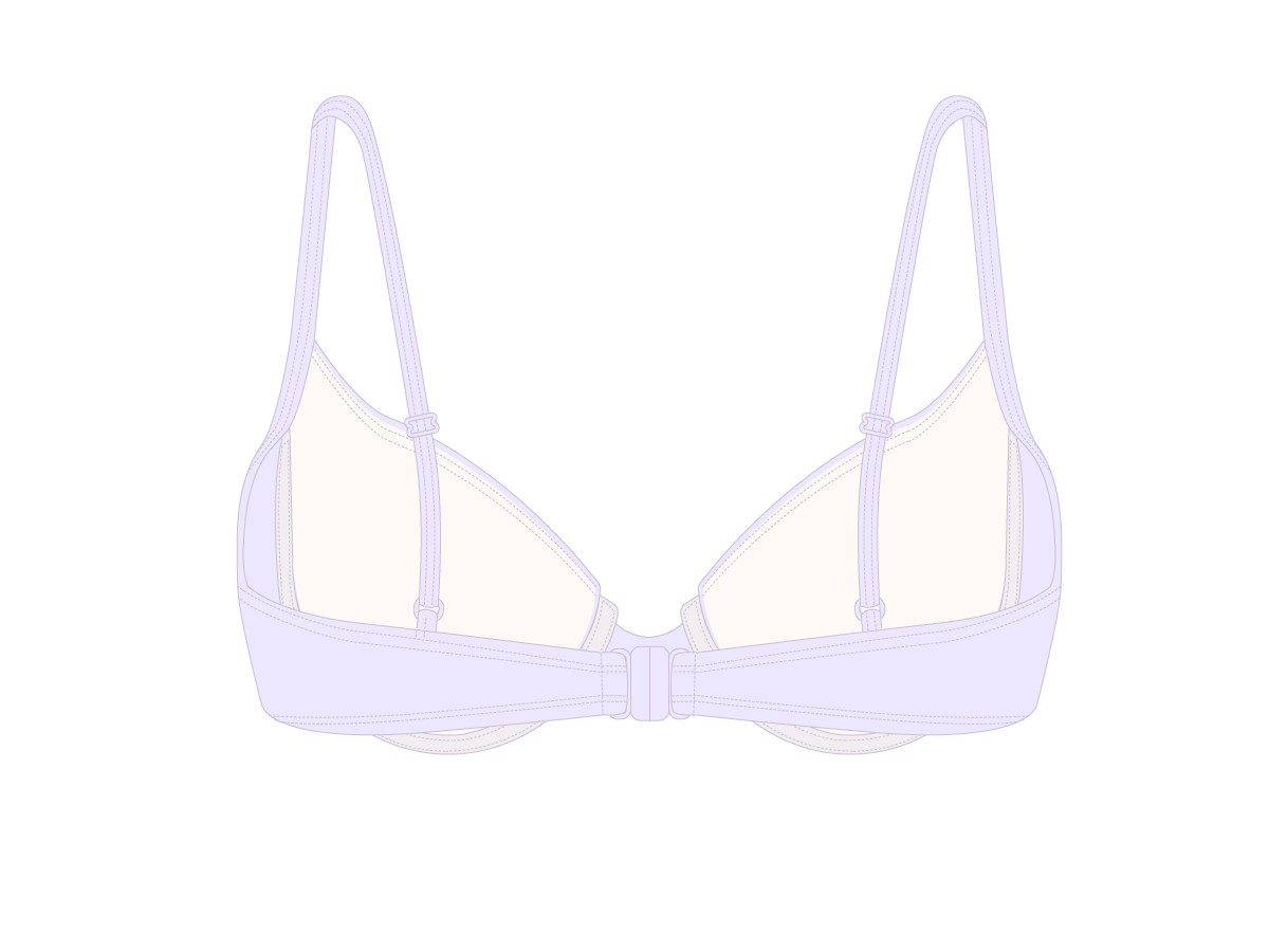 Lavender Bustier Top