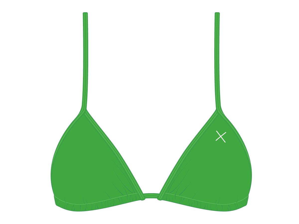 Leaf Green Bikini Top II
