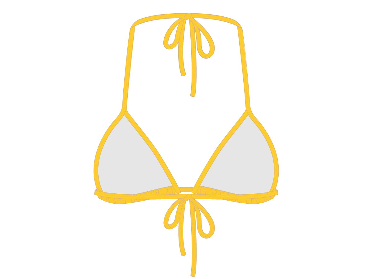 Lily Yellow Bikini Top II