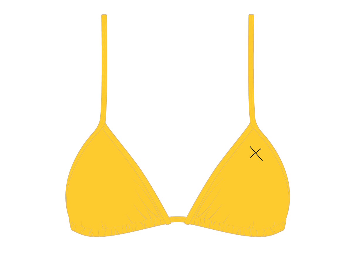 Lily Yellow Bikini Top II