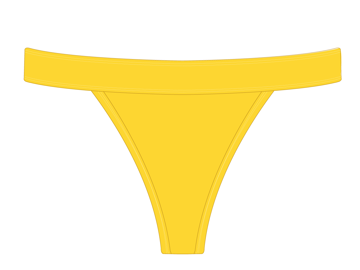 Lily Yellow Surf Bottoms